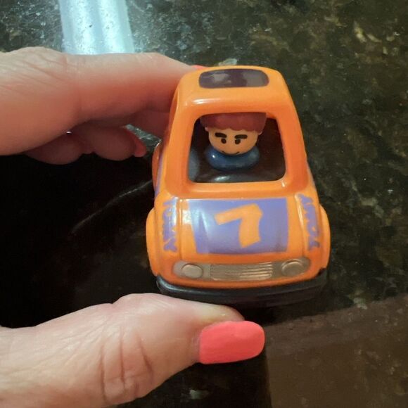 Tomy Funruns 1991 Pull Back Orange Car‎ #7 Vintage Toy Collectible 90s - Picture 1 of 5